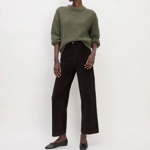 Everlane Corduroy Wide Leg Pants, Black